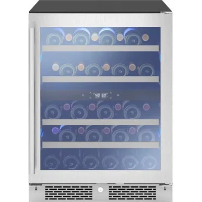 Zephyr Presrv 24 In. 37 Bottle Dual Zone Ada Wine Cooler In Stainless Steel