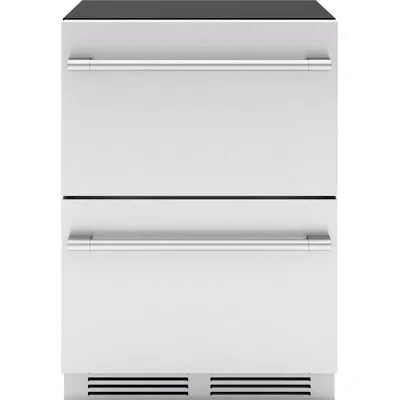 Zephyr Presrv 24" Stainless Steel Built-in Dual Zone Refrigerator Drawers