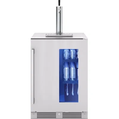 Zephyr Presrv 5.6 Cu. Ft. Convertible Beer Kegerator In Stainless Steel With Single Tap And 107-can Beverag