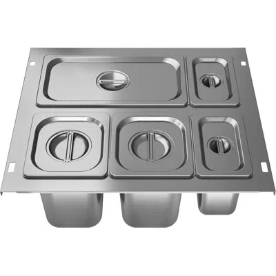 Zephyr Presrv Drawer Pan Kit For  Refrigerator Drawers In Stainless Steel