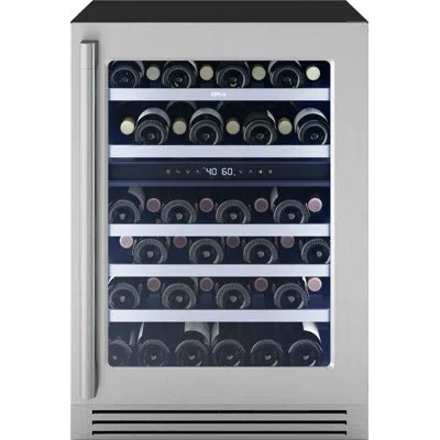 Zephyr Presrv Pro 24 In. 45-bottle Dual Zone Wine Cooler In Stainless Steel