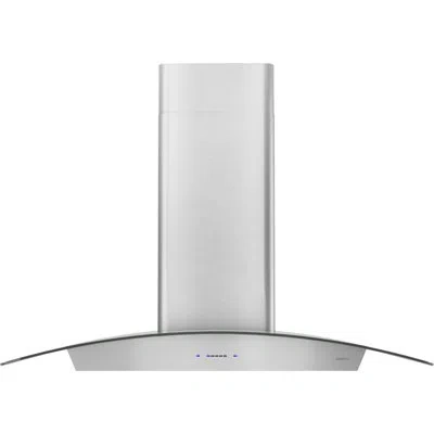 Zephyr Ravenna 36 In. 600 Cfm Wall Mount Range Hood With Led Lights In Silver