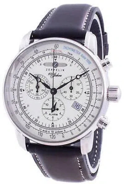 Pre-owned Zeppelin 100 Jahre 8680-3 86803 Quartz Men's Watch