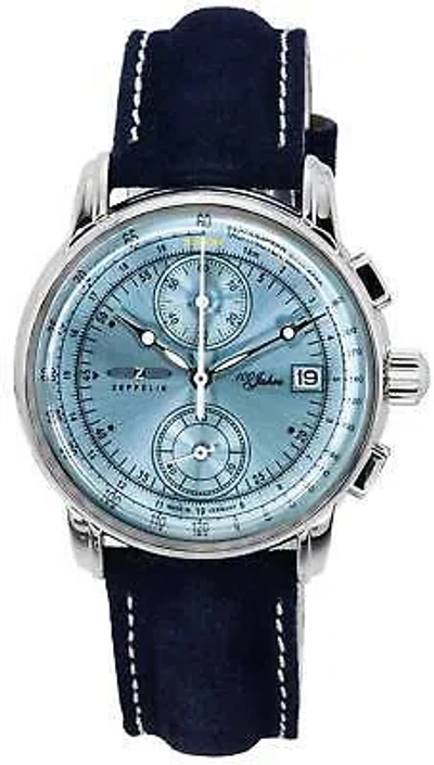 Pre-owned Zeppelin 100 Jahre Chronograph Quartz 86704 Men's Watch