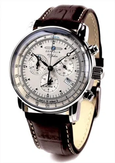 Pre-owned Zeppelin 100th Anniversary Commemoration Model Chronograph Quartz 7680-1 Oa64 B