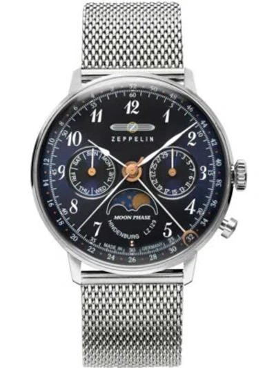 Pre-owned Zeppelin 7037m-3 Hindenburg Lz129 Ladies Watch Moon Phase