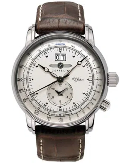 Pre-owned Zeppelin Dual Time Men's Watch 7640-1