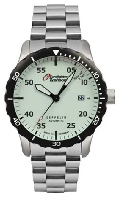 Pre-owned Zeppelin Eurofighter Automatic Miyota 9015 43mm 7268m-5 Watch
