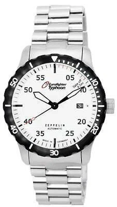 Pre-owned Zeppelin Eurofighter Typhoon Automatic Diver's 7268m-5 Men's Watc