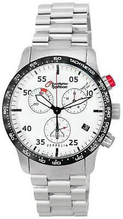 Pre-owned Zeppelin Eurofighter Typhoon Chronograph Quartz 7298m-5 7298m5 Men's Watch