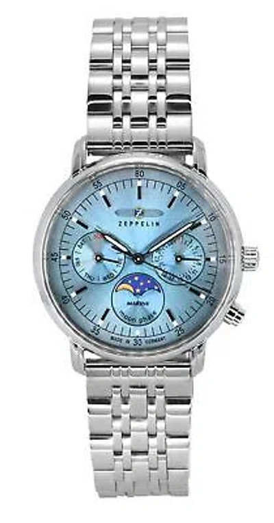 Pre-owned Zeppelin Lz14 Blue Dial Quartz Casual Women's Ladies Watch 8637m3