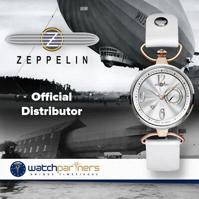 Pre-owned Zeppelin Princess Of The Sky Ladies Swiss Quartz Watch Swarovski 5atm Wr 7439-1