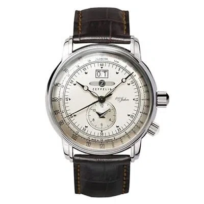 Pre-owned Zeppelin Special Edition 100 Years 100th Anniversary Quartz Dual Time 7640-1n Jp