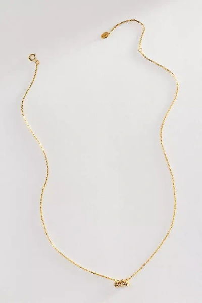 Zepplin The Label Angel Number Necklace In Gold