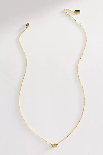 Zepplin The Label Angel Number Necklace In Gold