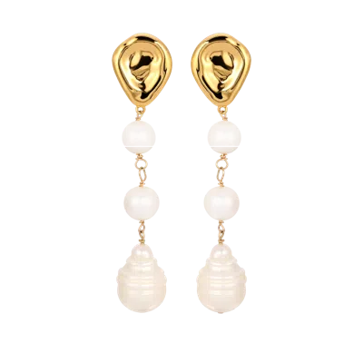 Zepplin The Label Julietta Earrings In Yellow