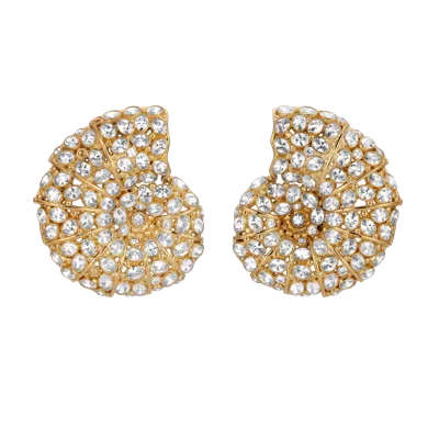 Zepplin The Label Nautilus Earrings In Gold