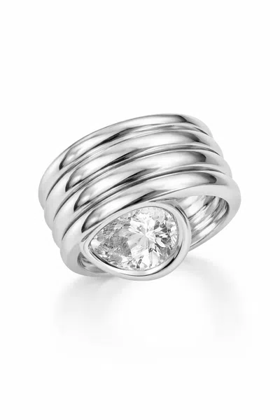 Zepplin The Label Women's Athena Ring - Silver In Gray