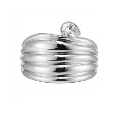 Zepplin The Label Women's Hera Cuff - Silver In Gray