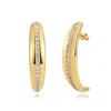 Zepplin The Label Women's Lustra Hoops Gold - Large Statement Earrings