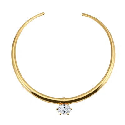 Zepplin The Label Women's Solis Necklace - Silver In Gold
