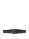 Zerbini Claudio Leather Belt In Black