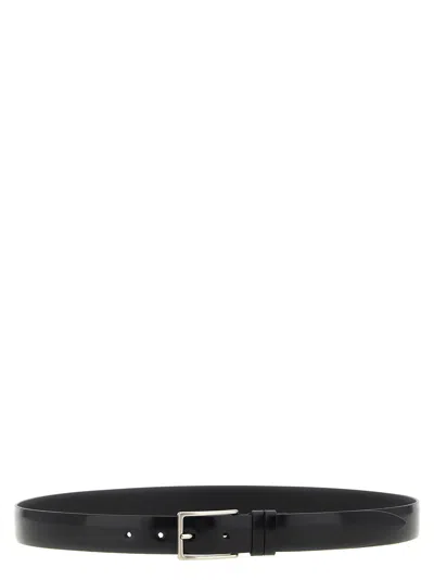 Zerbini Claudio Leather Belt Belts Black