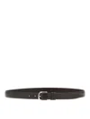 Zerbini Claudio Brushed Leather Belt In Brown
