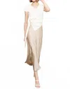 Zero Degree Celsius Beaded Tie Sweater In Cream In White