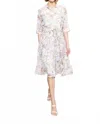 Zero Degree Celsius Marble Print Dress In Multi In White