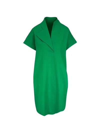Zero + Maria Cornejo Adi Twill Midi Dress In Green