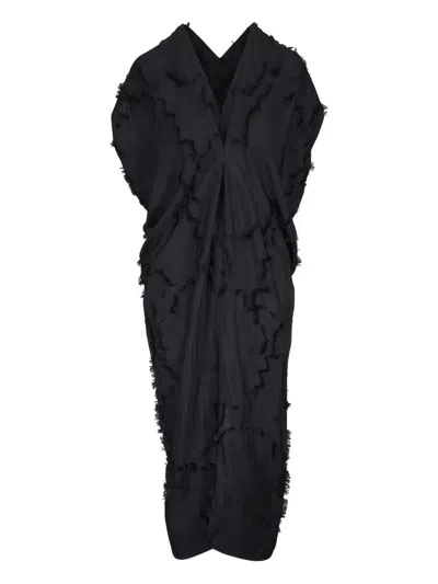 Zero + Maria Cornejo Aki Wave Dress In Black