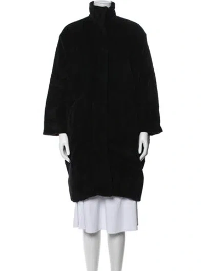 Pre-owned Zero + Maria Cornejo Alpaca Coat In Black