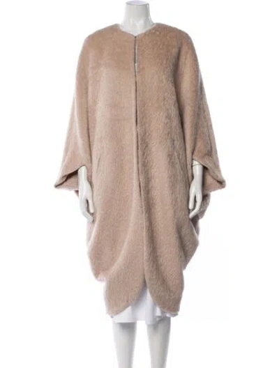 Pre-owned Zero + Maria Cornejo Alpaca Coat In Neutrals