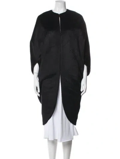 Pre-owned Zero + Maria Cornejo Alpaca Jacket In Gray