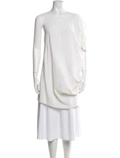 Pre-owned Zero + Maria Cornejo Asymmetrical Sleeveless Top In Gray
