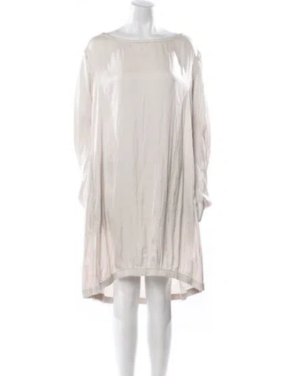 Pre-owned Zero + Maria Cornejo Bateau Neckline Knee-length Dress In Pink