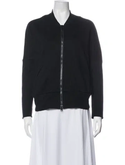 Pre-owned Zero + Maria Cornejo Bomber Jacket In Black