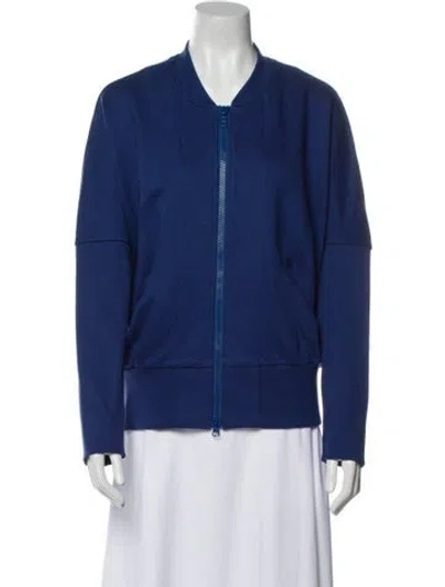 Pre-owned Zero + Maria Cornejo Bomber Jacket In Blue