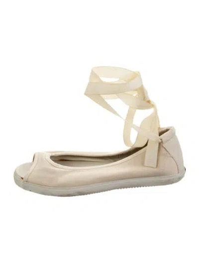 Pre-owned Zero + Maria Cornejo Canvas Sandals In Neutrals