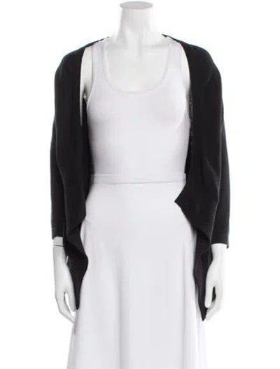 Pre-owned Zero + Maria Cornejo Cashmere Scoop Neck Sweater In Black