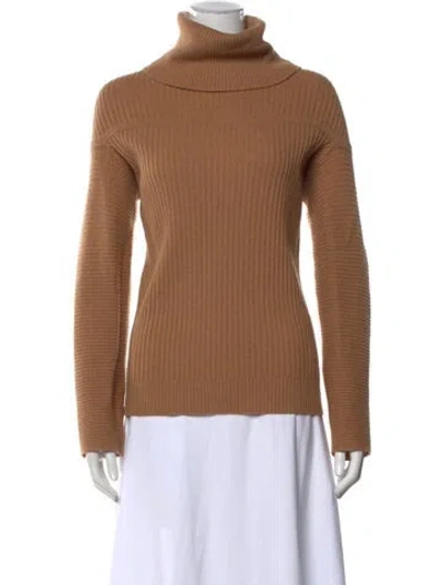 Pre-owned Zero + Maria Cornejo Cashmere Turtleneck Sweater In Brown