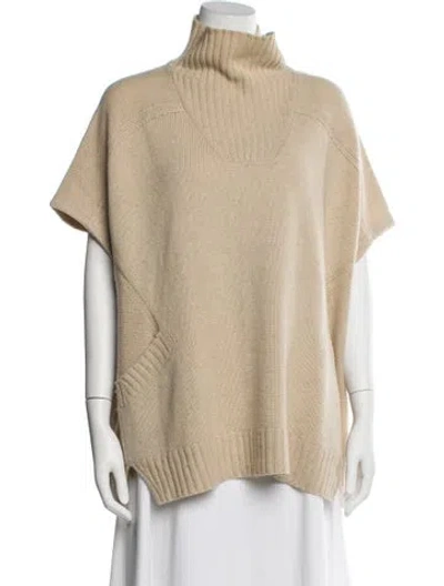 Pre-owned Zero + Maria Cornejo Cashmere Turtleneck Sweater In Neutral
