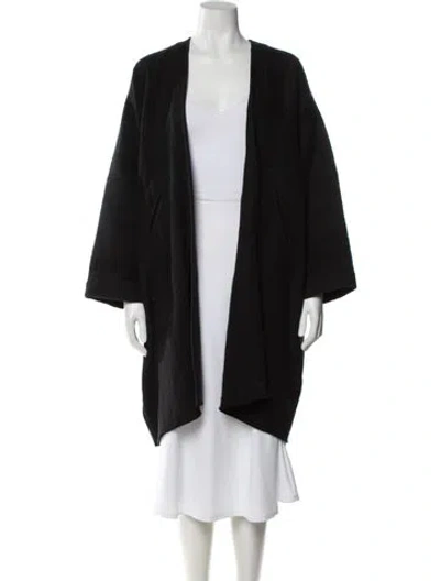 Pre-owned Zero + Maria Cornejo Coat In Black