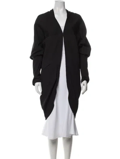 Pre-owned Zero + Maria Cornejo Coat In Black