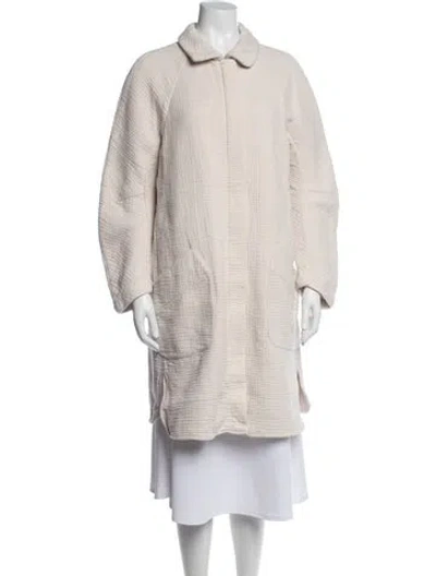 Pre-owned Zero + Maria Cornejo Coat In Neutrals