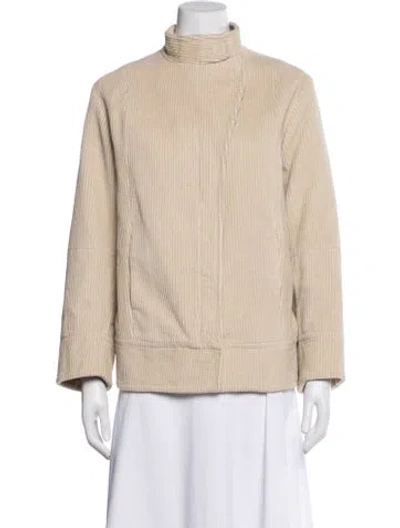 Pre-owned Zero + Maria Cornejo Corduroy Jacket In Neutral