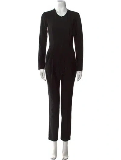 Pre-owned Zero + Maria Cornejo Crew Neck Jumpsuit In Black
