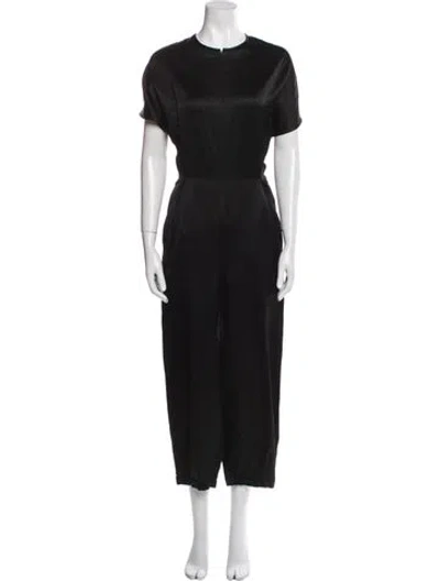 Pre-owned Zero + Maria Cornejo Crew Neck Jumpsuit In Blue