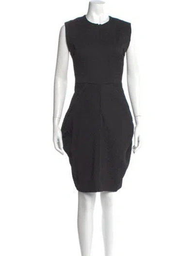 Pre-owned Zero + Maria Cornejo Crew Neck Knee-length Dress In Grey